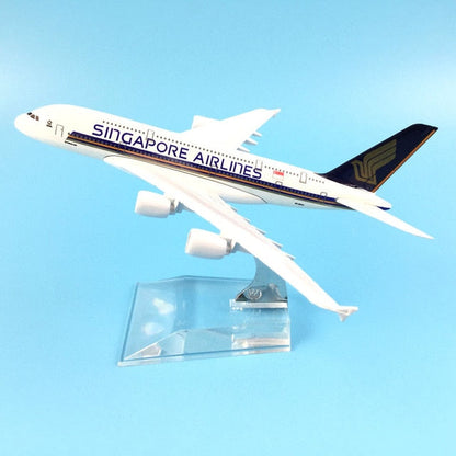 JASON TUTU Original model a380 airbus Boeing 747 airplane model aircraft Diecast Model Metal 1:400 airplane toy Gift collection baby magazin 
