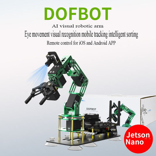 Jetson Nano robotic arm artificial intelligence visual recognition ROS open source programming robot baby magazin 
