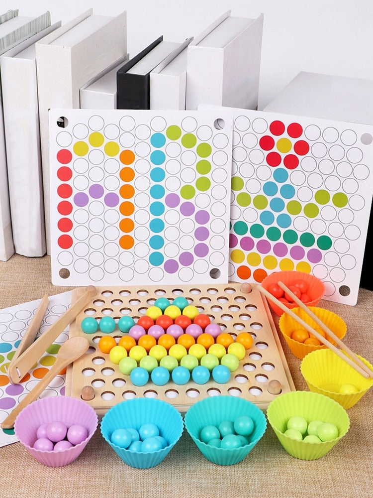 Kids Toys Montessori Wooden Toys Hands Brain Training Clip Beads Puzzle Board Math Game Baby Early Educational Toys For Children baby magazin 