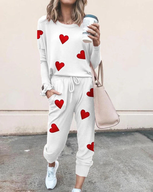 Love Printed Trousers Fashion Casual Suit baby magazin 