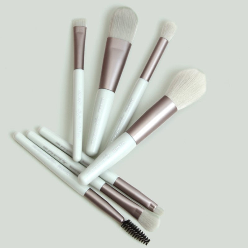 MAANGE 7Pcs Makeup Brushes Mini Set Cosmetic Powder Eye Shadow Foundation Blush Blending Beauty Make Up Tools baby magazin 