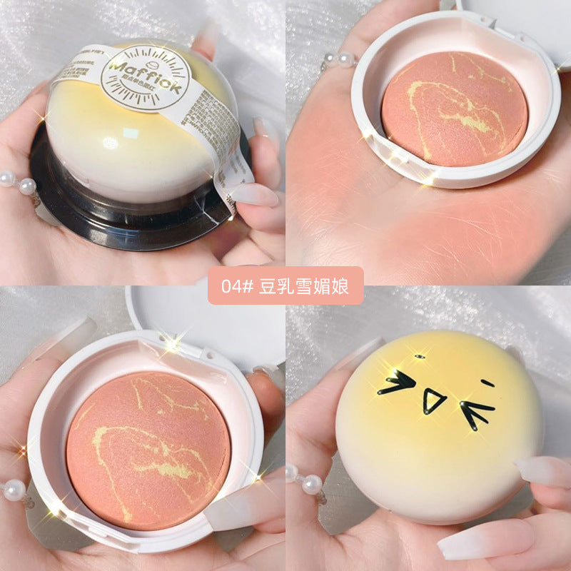 MAFFICK dessert group monochrome blush brightening skin color nude makeup natural color element full of teenage heart powder baby magazin 