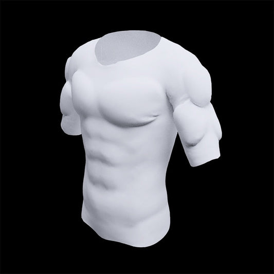 Men ABS Invisible Pads Shaper Fake Muscle Chest Tops Soft Protection Male Sponge Enhancers Undershirt baby magazin 