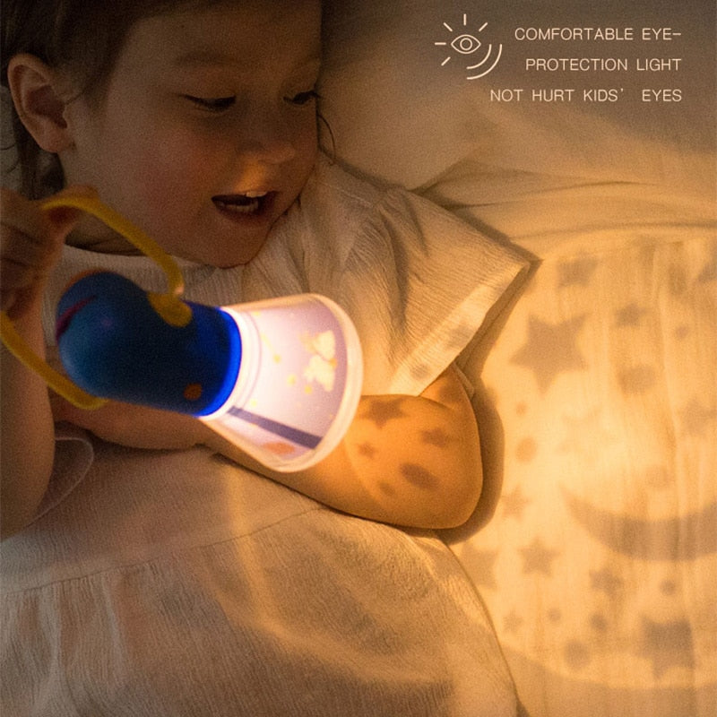 MiDeer Children Night Lamp Projection Lamps Multifunction Story Projector Kids Early Educational Starlight Sleeper Luminous Toys baby magazin 