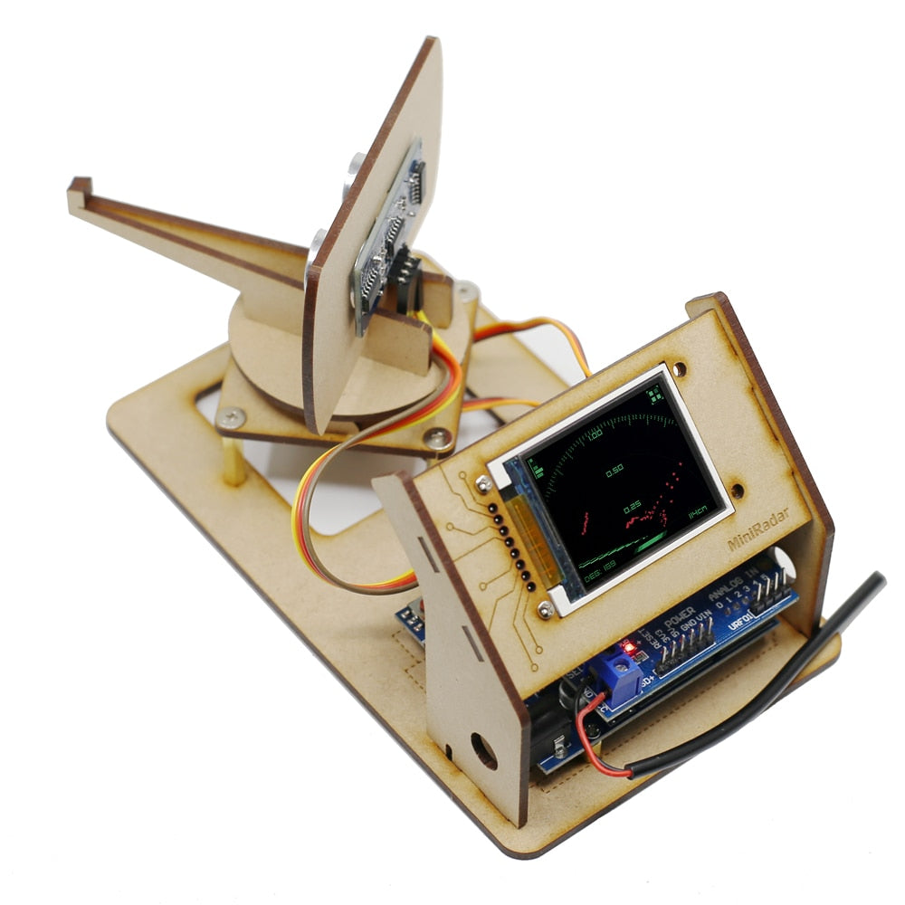 Mini Radar Ultrasonic Radar Maker Open Source Arduino Project Tft Lcd Screen Detection Robot baby magazin 