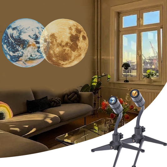 Moon Earth Projector Night Light Sunset Projection Led Desk Lamp For Bedroom Atmosphere Rainbow Lamp Decoration Light baby magazin 