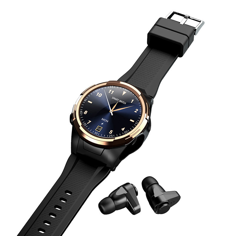New Arrivals 2021 BT wireless 2 in 1 Smartwatch TWS earphone S201 reloj hombre Smart watch with earbuds baby magazin 
