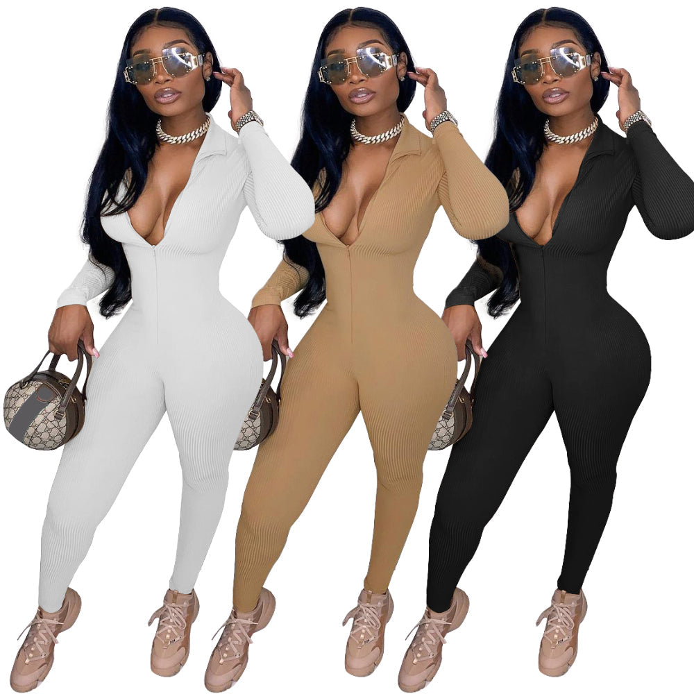 New Arrivals 2022 long sleeve Bodysuit for ladies one piece jumpsuits sexy womens playsuit baby magazin 