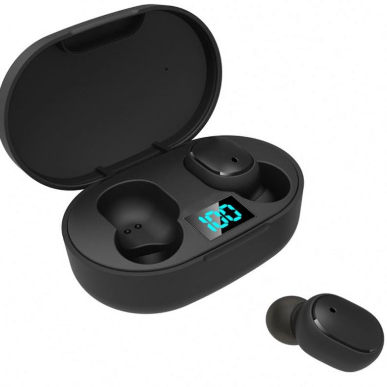 New E6s Smart Digital Display Bluetooth Headset Wireless Sports Mini Headset Stereo in-Ear baby magazin 