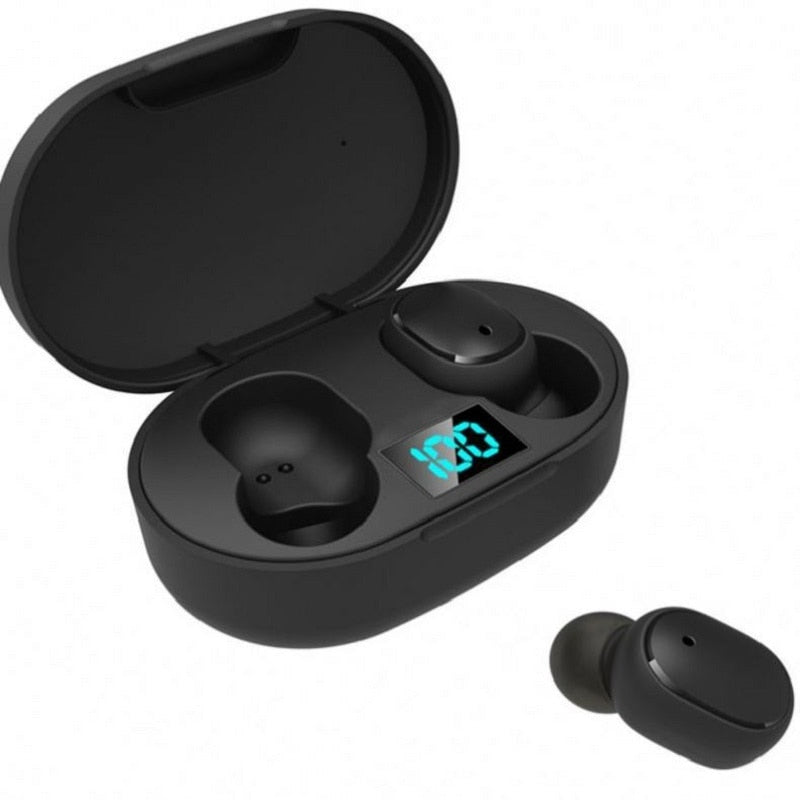 New E6s Smart Digital Display Bluetooth Headset Wireless Sports Mini Headset Stereo in-Ear baby magazin 