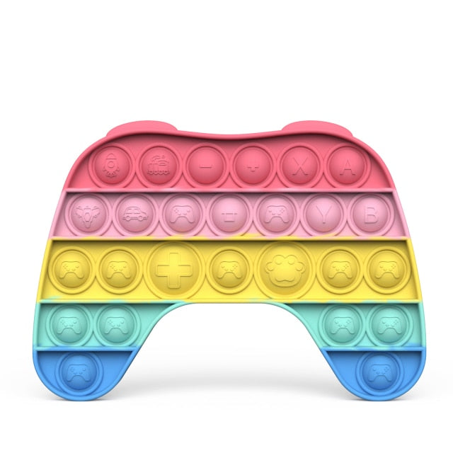 New Pop Fidget Reliver Stress Toy Rainbow Push Bubble Toys For Children Sensory Free Shipping Unicorn Coin Purse Wallet Bags baby magazin 