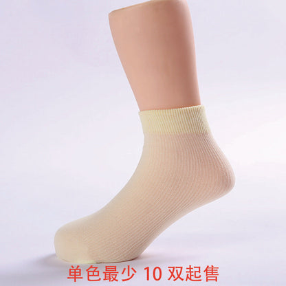 New candy color children's baby socks playing disposable socks wholesale children's ice silk light breathable stockings spot baby magazin 