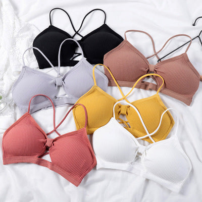New candy color-free steel ring slings vest thin section tube top fashion bottoming gathering heart knot chest clothes baby magazin 