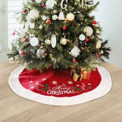 New product Christmas tree skirt merrychristmas pattern tree cushion Christmas tree bottom decoration baby magazin 