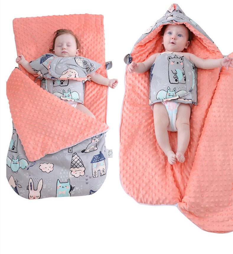 Newborn Baby Blanket Warm Fleece Stroller Cover Quilt baby magazin 