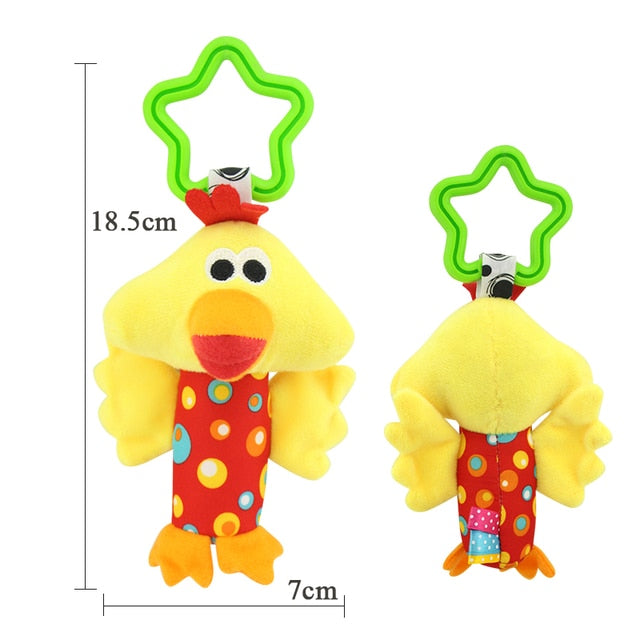 Newborn Baby Plush Stroller Toys Baby Rattles Mobiles Cartoon Animal Hanging Bell Educational Baby Toys 0-12 Months Speelgoed baby magazin 