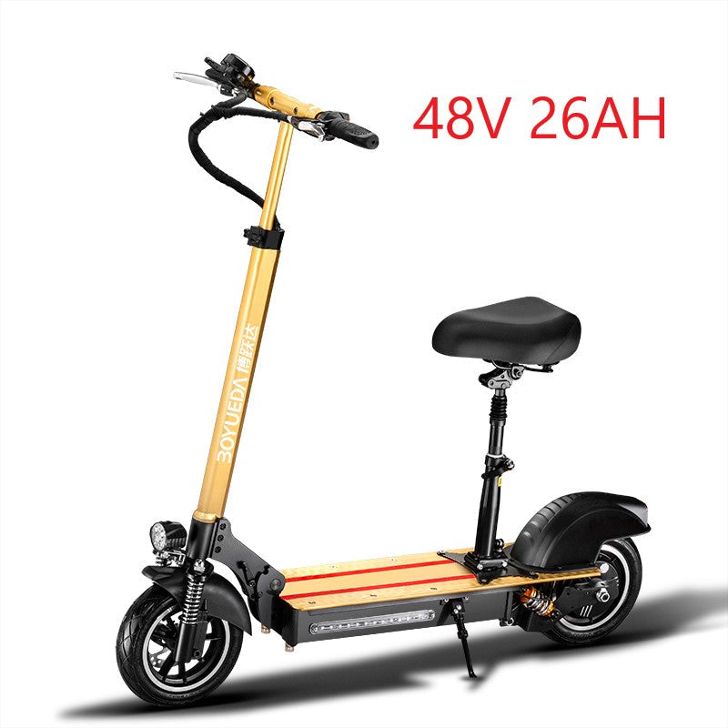 No Vat Electric Kick Scooter 45KM/H 10inch Electric Scooters Adults 500W 26AH patinete electrico Foldable with Seat baby magazin 