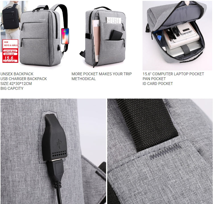 OMASKA Wholesale Multifunction USB Bags 17 Inch Nylon Anti theft Sac a dos Smart Laptop Backpack Bag baby magazin 