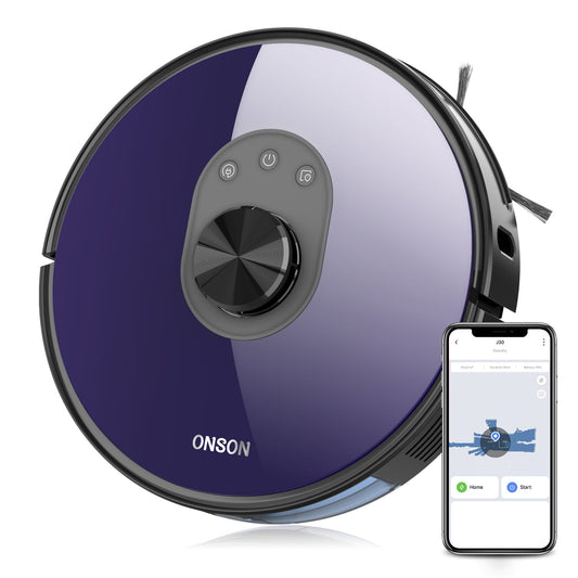 ONSON Barato Black Friday 2020 4 EN 1 Connected Laser Vacuum Clenaer Wifi App Connected Robot Aspirador baby magazin 