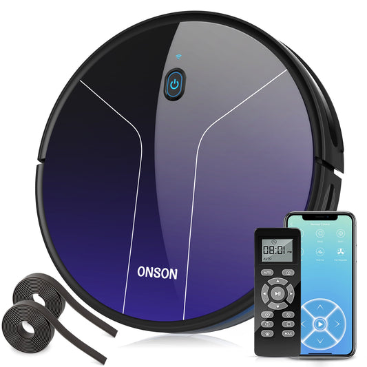 ONSON Cleaning Products Vacuum Cleaner Wifi Connectivity Works with Alexa Self Charging House Hold Cleaning Robot for Pet Hair baby magazin 