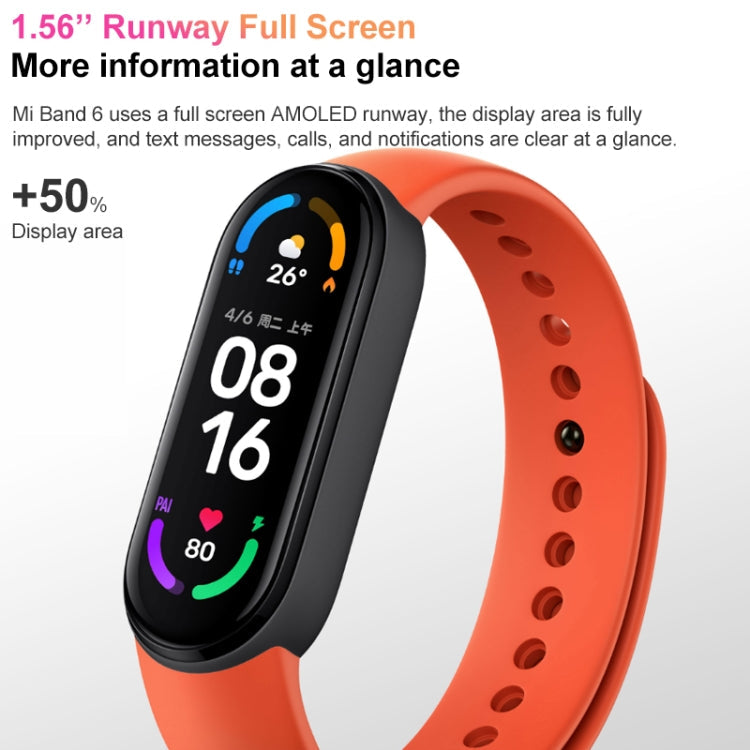 Original Xiaomi Band 6 Smart Bracelet 1.56 inch Full Screen Fitness Tracker Mi Band 6 Smart Watch baby magazin 