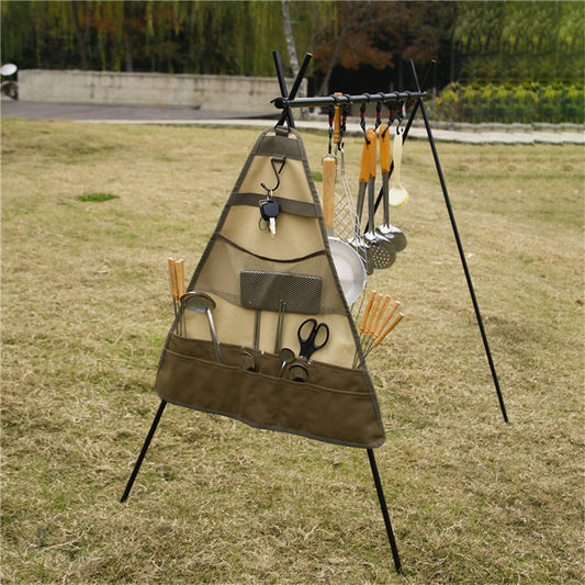 Outdoor Camping Tableware Spatula Spoon Hanging Cookware Foldable Tableware Bag baby magazin 
