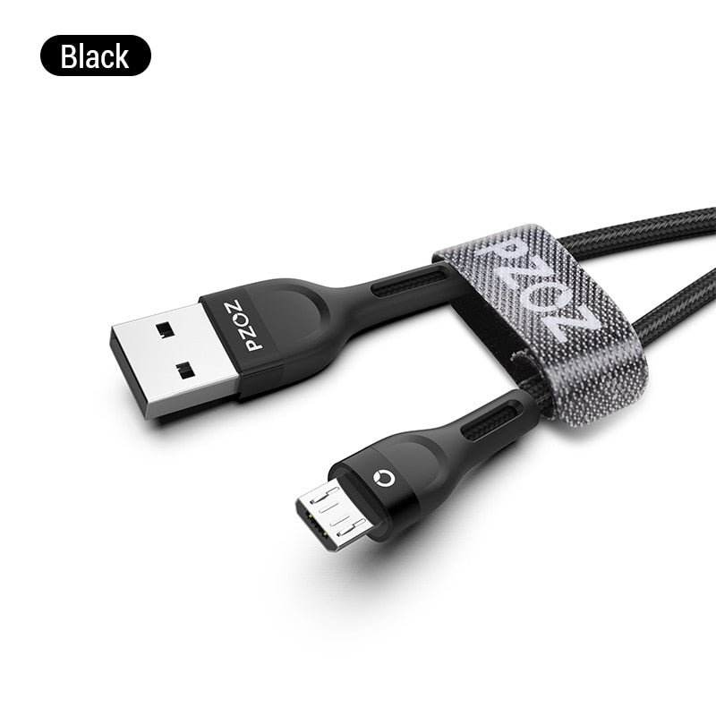 PZOZ Micro USB Cable Fast Charging 3A Microusb Cord For Samsung S7 Xiaomi Redmi Note 5 Pro Android Phone cable Micro usb charger baby magazin 