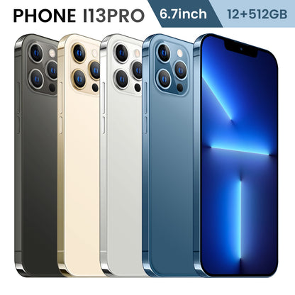 Phone i13 Pro MAX  Full screen 16GB+512GB 10-Core 4G 5G LET Cellphone Large battery Mobile phone Unlocked Android phone baby magazin 