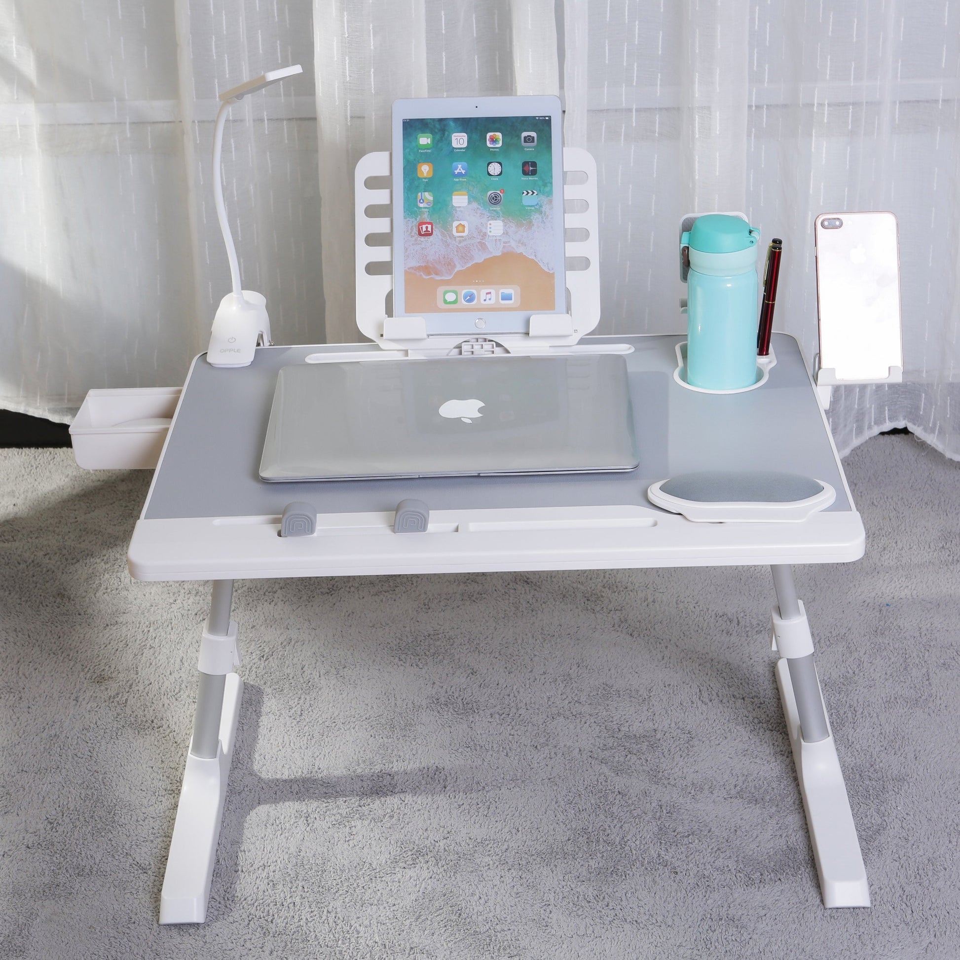 Portable Laptop Table Stand with Storage Drawer, Foldable Laptop Tray for Sofa Couch Floor, Adjustable Folding Laptop Desk baby magazin 