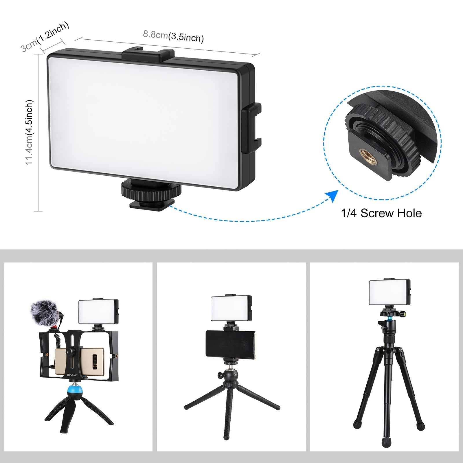 Professional Dimmable Studio Video camera Light Photo on-Camera Photography Lighting Fill Light Tools for Canon DSLR Camera baby magazin 