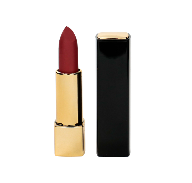 Professional supplier manufacturer golden round tube bullet velvet lipstick logo custom vegan matte lipstick baby magazin 