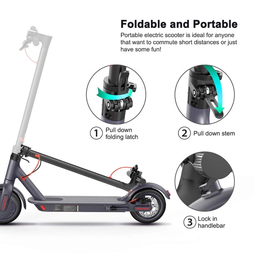 QMWHEEL Free Shipping Aluminum Alloy 36V Lithium Battery E-Roller Disc Brake Electric Scooters baby magazin 