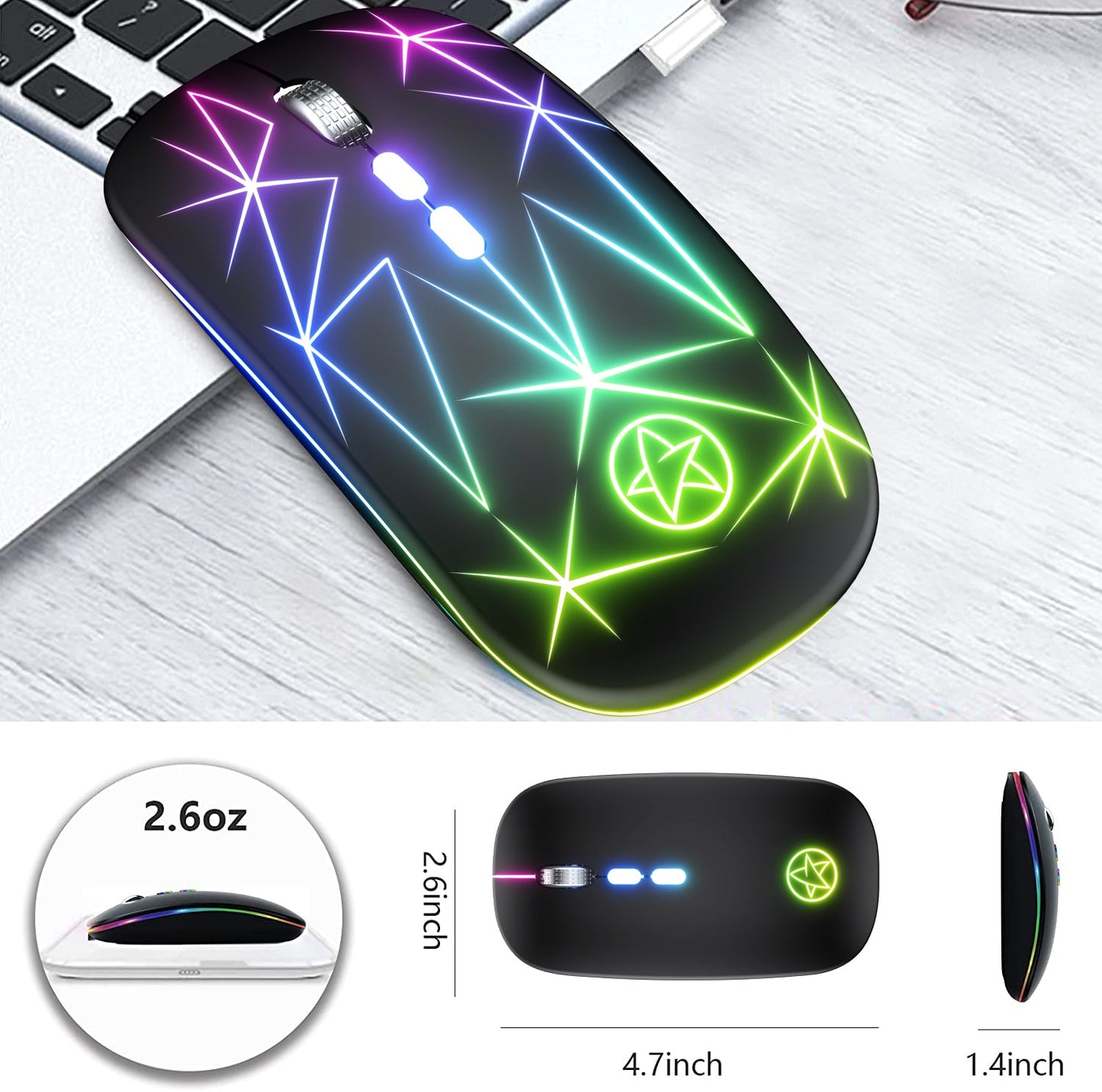 RGB 2.4Ghz Gaming Mouse baby magazin