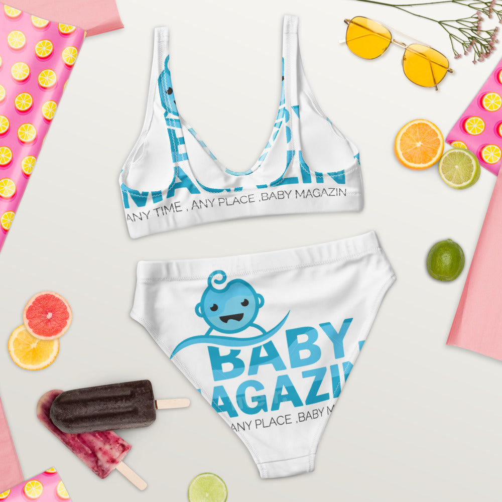 Recycled high-waisted bikini baby magazin 