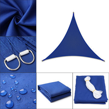 Regular Triangle/Right Triangle Blue Tent Sunshade Sail Waterproof 280GSM Polyester 300D Oxford Farbic Protection Cover Awning Decoration baby magazin 