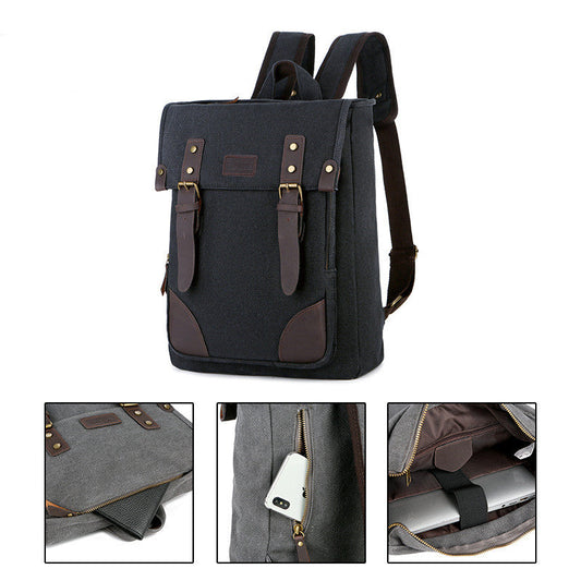 Retro Backpack Fashion Canvas Outdoor Computer Bag Travel Messenger Bag baby magazin 