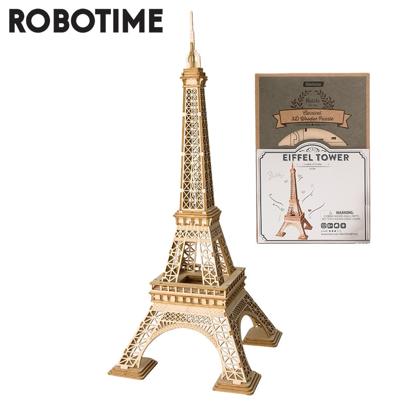 Robotime DIY 3D Wooden Puzzle Toys Assembly Model Toys Plane Merry Go Round Ferris Wheel Toys for Children baby magazin 