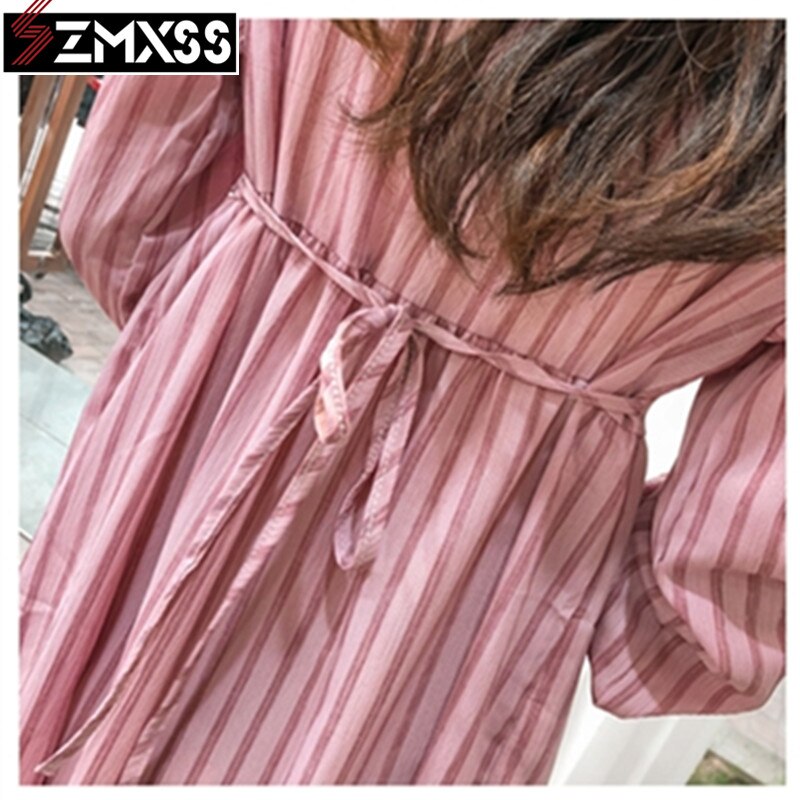 SZMXSS 2019 New Fall Long Sleeve Dress Dot Temperament Dress Female Loose Vintage Dress Casual A-Line Lantern Sleeve Dresses baby magazin 