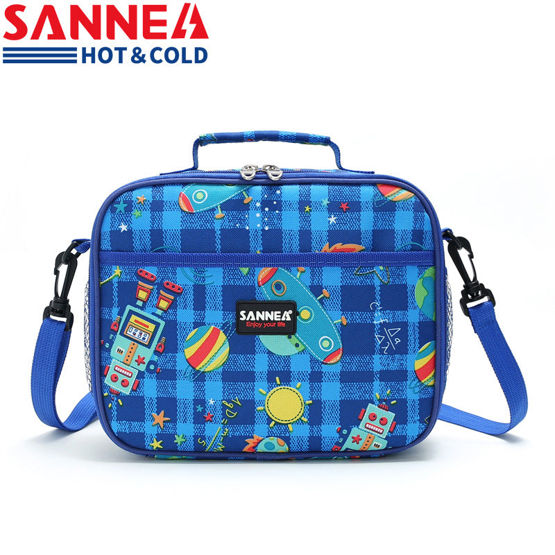 Sanne insulation bag children's lunch bag hand cards for lunch box preservation, cold ice bag thick meal bag baby magazin 