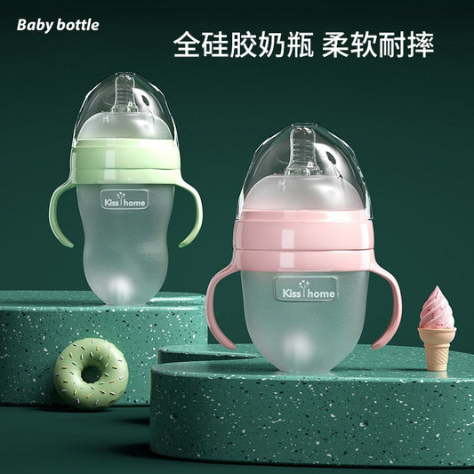 Silicone Baby Bottle for Newborn Baby Super Soft Pacifier Kids Milk Bottles Infant Feeding Squeeze Bottle Safe Small Baby Bottle baby magazin 