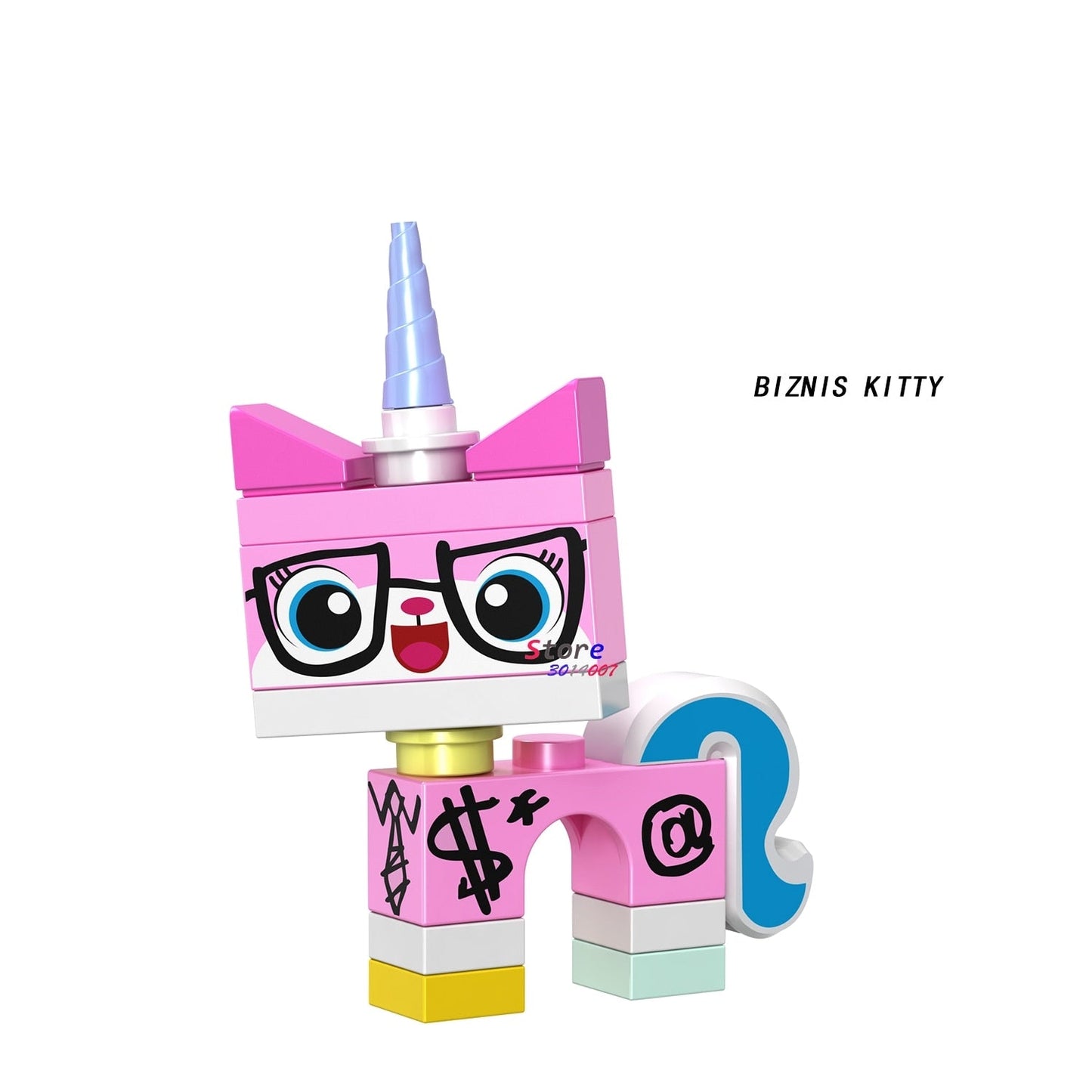 Single Building Blocks Cartoon Movie  Bricks Unikitty Super Angry Astro Queasy Biznis Unicorn Kitty toys for children baby magazin 