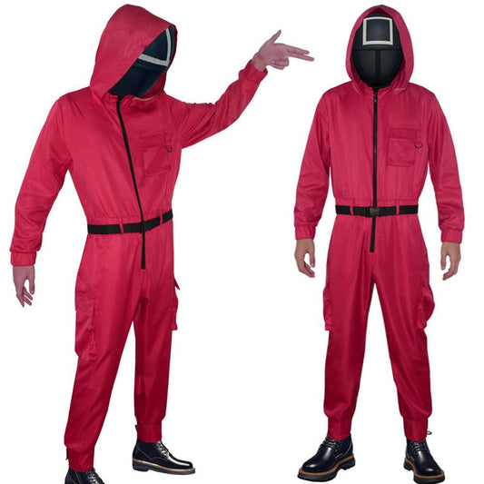 Squid Game  Red Jumpsuit for Adult