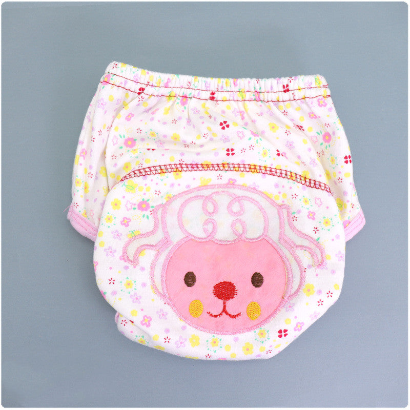 Summer Embroidered Baby Cotton Learning Pants  Diaper Pocket  Waterproof Training Pants  Leak-Proof Breathable Bread Pants baby magazin 