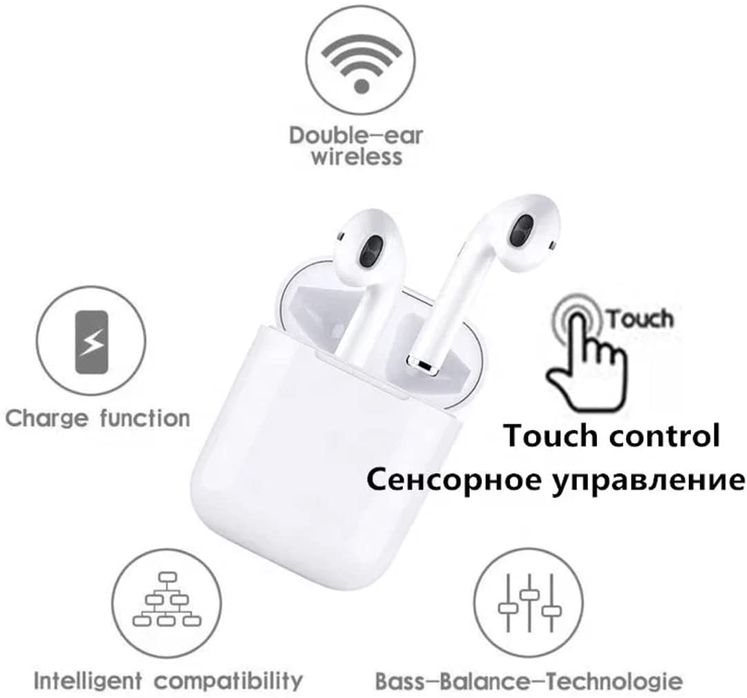 TWS 5.0 True Wireless Stereo Earbuds i12 Noise Cancelling Touch Earphones Waterproof Headset Sport Headphone with Charger Box baby magazin 