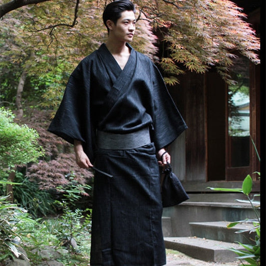 Traditional Japan Kimono Yukata Mens 95% Cotton Dressing Gown Male Lounge Robes with Belt Plus Size Summer Pajamas set A52801 baby magazin 