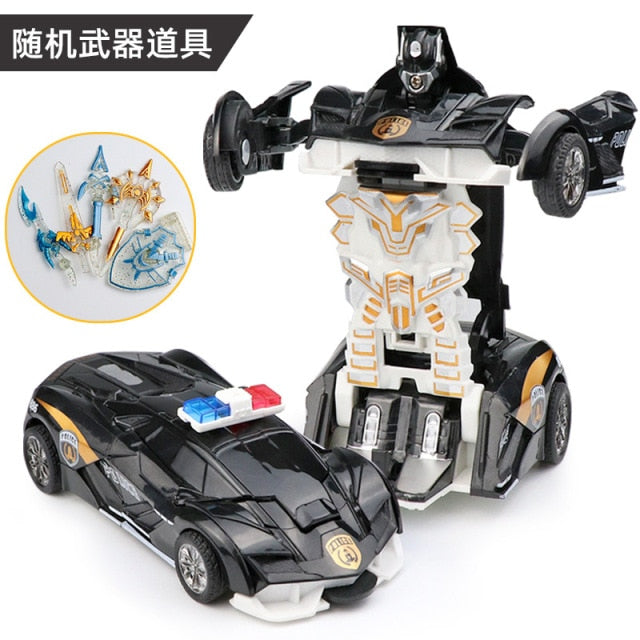 Transformation Mini 2 In 1 Car Robot Toy Anime Action Collision Transforming Model Deformation Vehicles Toy Gift for Children baby magazin 