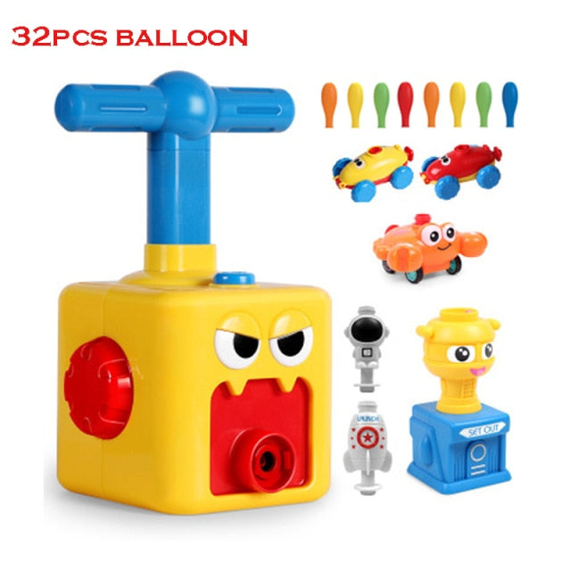Two-in-one New Power Balloon Car Toy Inertial Power Balloon launcher Education Science Experiment Puzzle Fun Toys for Children baby magazin 