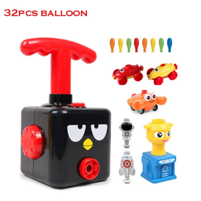 Two-in-one New Power Balloon Car Toy Inertial Power Balloon launcher Education Science Experiment Puzzle Fun Toys for Children baby magazin 