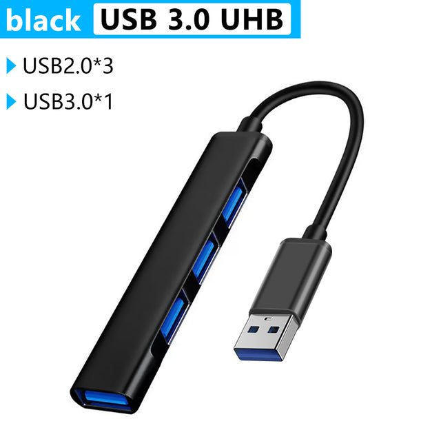 Type C USB C HUB Dock 3.0 3.1 4 Port Multi Splitter Adapter OTG For Lenovo HUAWEI Xiaomi Macbook Pro 15 Air Pro Accessories baby magazin 