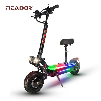 USA EU UK Warehouse  No Tax  Free Dropshipping  11inch 60V 27a 5600W Dual Motor With Seat  off Road Adult Electric Scooter baby magazin 